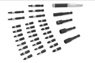 ca.24x Slagschroef Bitset 34-delig Brightever, Blauw/Zwart, 2024